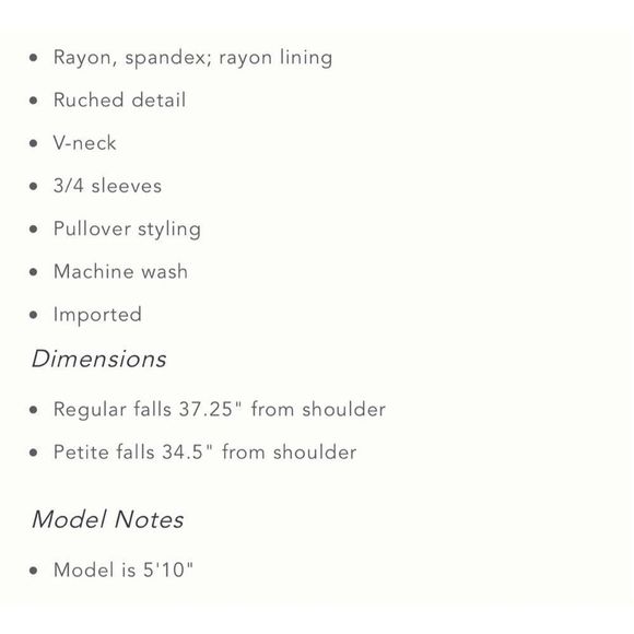 Anthropologie Rushed VNECK Dress 👗 - Picture 7 of 7